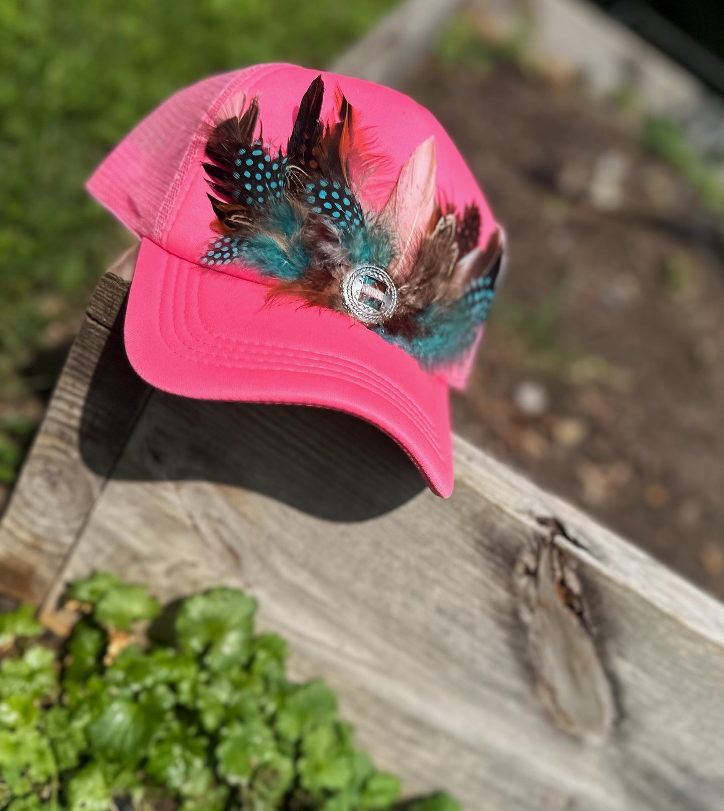 Ruffle some feathers trucker hat