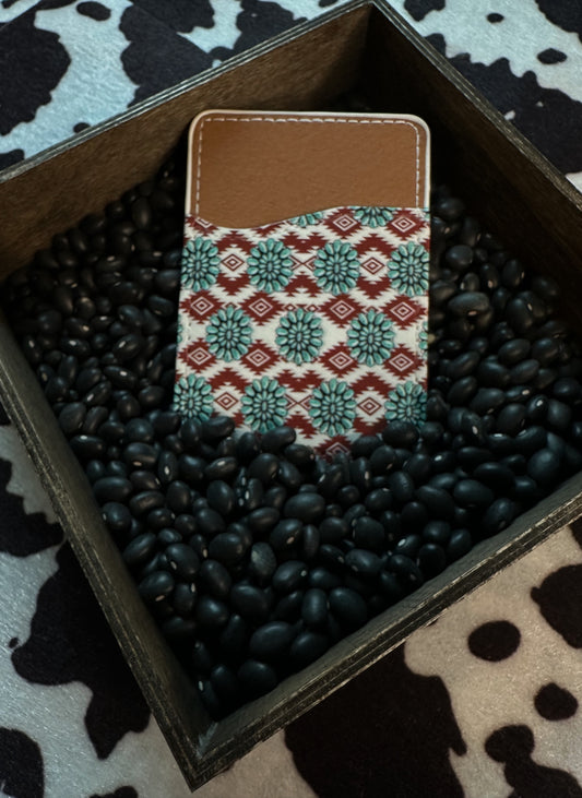 Aztec Concho Card Holder